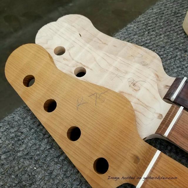 G amp L Matador necks ready for sanding