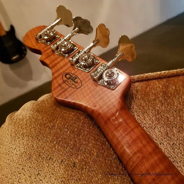 L2000 in Sonic Blue with a gorgeous 3A Roasted Flame Maple neck-3