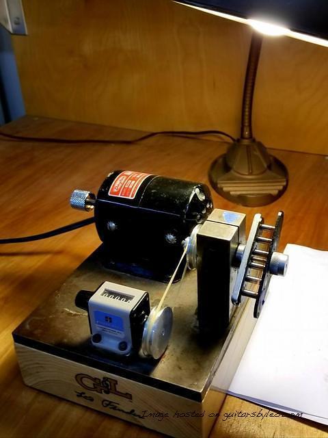 Leo Fender s winding machine from the 60s