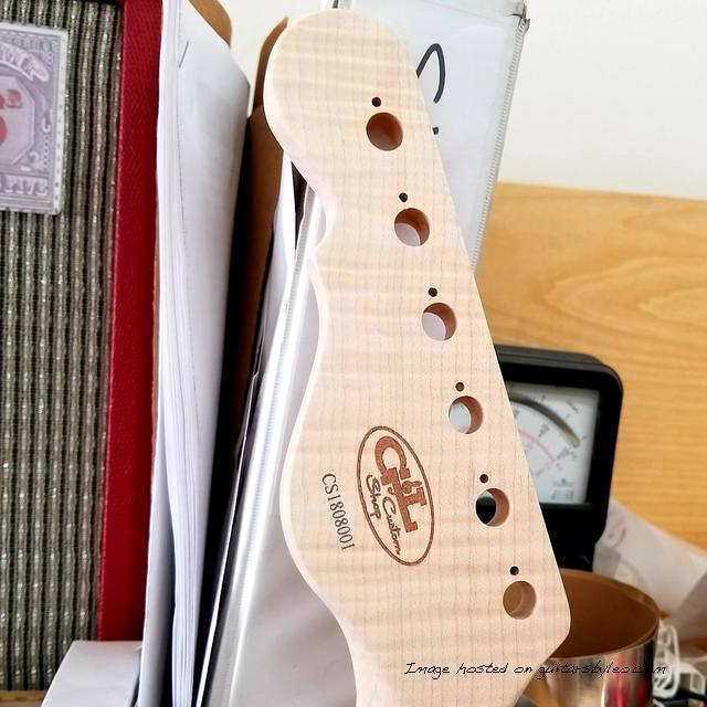 Really nice Flame Maple on this ASAT neck