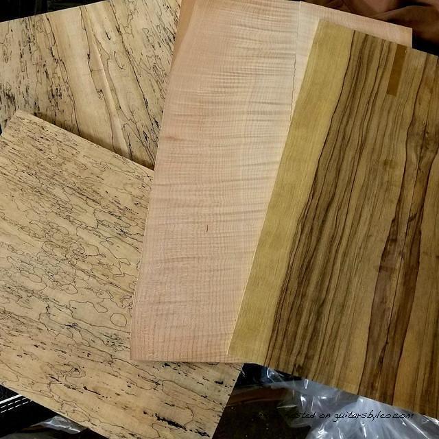 Spalted Maple Black Limba and Flame Maple tops