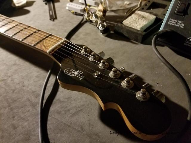 This Doheny was the most played guitar on display in our booth at the NAMM show-headstock