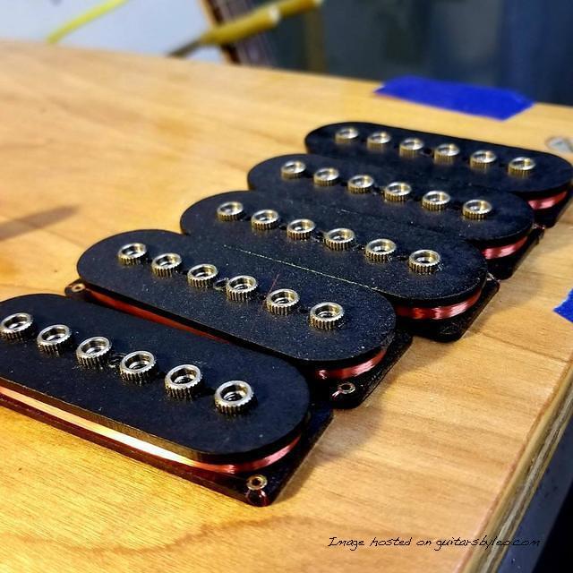 Winding a batch of handwound ASAT Special pickups for Andertons Music Co In the UK