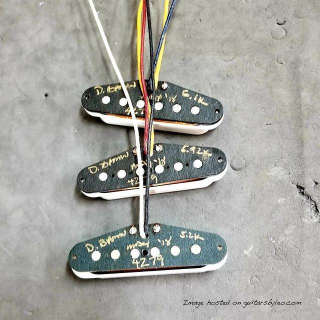 calibrated for a similar output to single-coil pickups available in the 50s