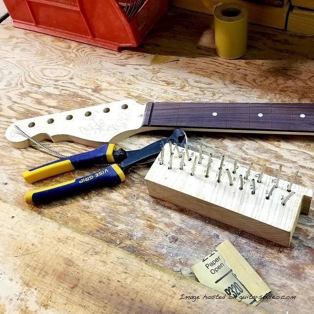 fret install on S-500 is for G amp L artist Dennis Jones
