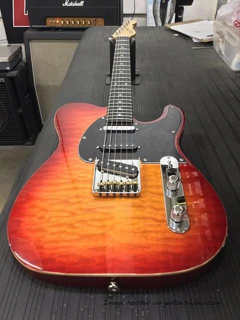 ACS-Alnico Cherryburst on Quilted Maple-Ebony fretboard