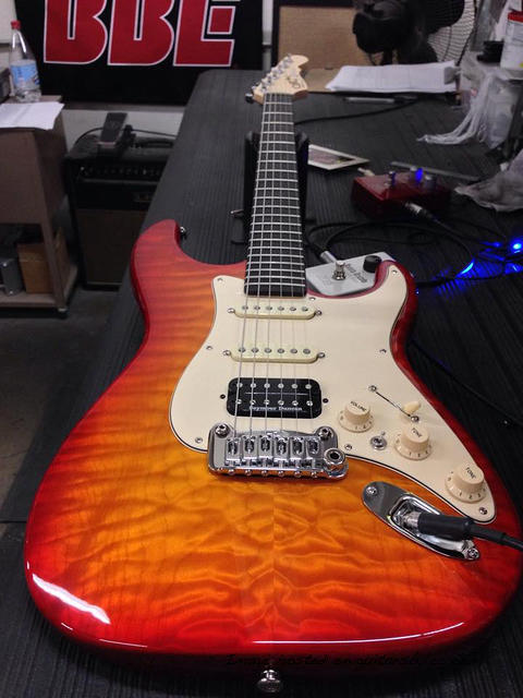 Cherryburst Quilted Maple top