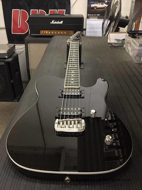 ASAT HH RMC in Jet Black over swamp ash