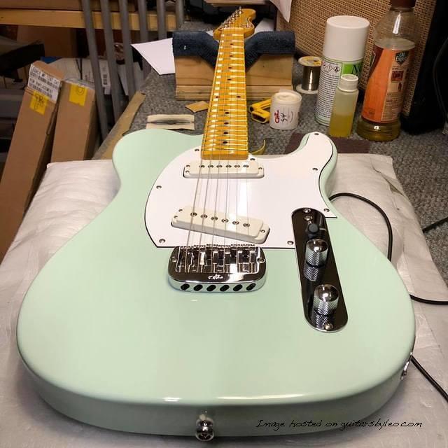 G amp L Tribute Series ASAT Special in Surf Green