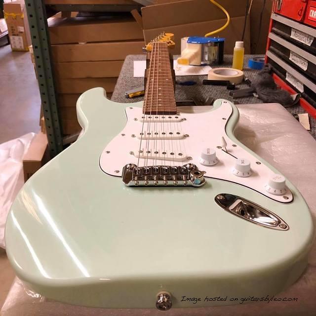 new G amp L Tribute Series Legacy in Surf Green