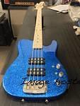 ASAT Bass in Blue Metal Flake