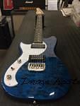 Lefty Fallout in Clear Blue over quilt maple on swamp ash