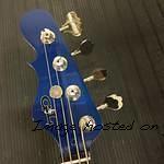 Lefty JB matching headstock in Midnight Blue Metallic