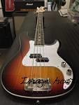 LB-100 in 3-Tone Sunburst over Empress top binding