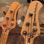 1975 CLF-75B2 prototype and the decal on a production neck bolted to the breadboard tester-1