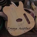 George Fullerton s 1997 baritone guitar body template