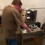 Johnny getting the Ampex sorted