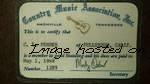 Leo s CMA Country Music Association Card