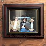 framed photo of Dale Hyatt Rob Joly Jim s Music Center and Leo Fender