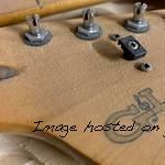 he original necks from #projectwunkayrehab and #projectpossmachine hangin in the Woodshop for reference2
