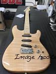 S-500 Deluxe in Natural Gloss over flame maple on swamp ash DFS Birdseye maple neck