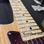 S-500 birdseye maple fretboard close up