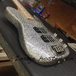 ASAT Bass in Silver Metal Flake with arm contour