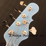 Kiloton 5 painted headstock in Himilayan Blue