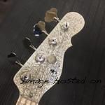 Silver Metal Flake headstock