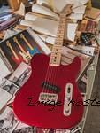 G&L Custom Shop ASAT Solamente in Candy Apple Red over pine