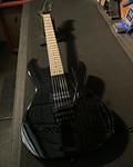 Fullerton Deluxe Rampage 24 in Jet black with maple fingerboard