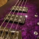 ASAT Bass finished in Purple Marble with a 3A Roasted Maple neck-2