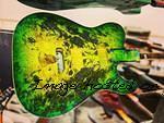 Buckeye Burl Topped ASAT Deluxe RMC in Green burst