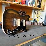CS Fallout in 2-Tone Sunburst Frost is sporting two G amp L P-90 style pickups on a Black Limba top over Ash