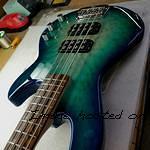 Custom Shop L-2000 in Dragonskin Blue almost done