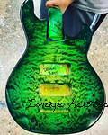 Custom Shop L 2500 in Dragon Burst over 3A Quilted Maple with a Swamp Ash body1