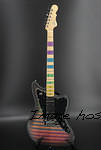 G amp L Custom Shop Doheny-Circus Acid Trip - Frost-2