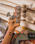 G amp L Custom Shop JB 5 in Old School Tobacco Sunburst Frost-5