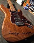 G amp L Custom Shop Legacy HSS Roasted Ash body 3A Roasted Flame Maple neck-1