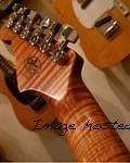 G amp L Custom Shop Legacy HSS Roasted Ash body 3A Roasted Flame Maple neck-3