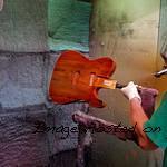 Honeyblurst Spalted Maple top on this ASAT Deluxe with a P90 in the neck position