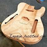 Spalted Maple drop top ASAT Classic Semi-Hollow