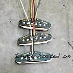 calibrated for a similar output to single-coil pickups available in the 50s