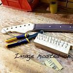 fret install on S-500 is for G amp L artist Dennis Jones