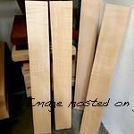 good selection of 3A Flame Maple neck blanks