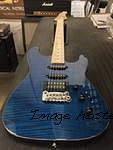 Legacy HSS RMC in Clear Blue over flame maple on swamp ash 001