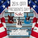 Presidents Day Sale-G&L webstore banner