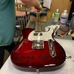 G amp L Tribute Series ASAT Classic Bluesboy Semi-Hollow in Redburst