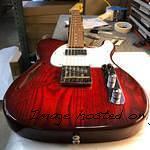 Tribute Series ASAT Classic Bluesboy Semi-Hollow in Redburst over swamp ash